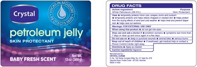 Principal Display &amp; Drug Fact Panel (Petroleum Jelly Baby 13oz)